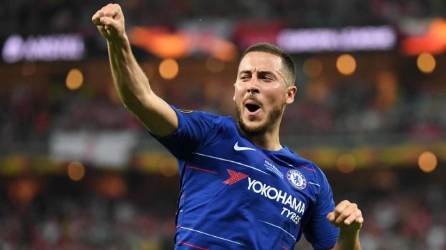 Eden Hazard saat masih berseragam Chelsea. Foto: AFP/Kirill Kudryavtsev