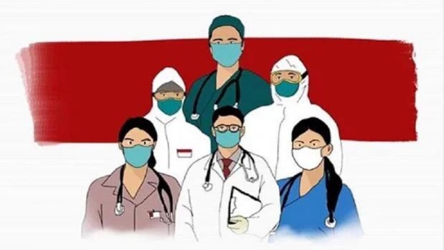 Ilustrasi Tim Medis. Sumber: Instagram.