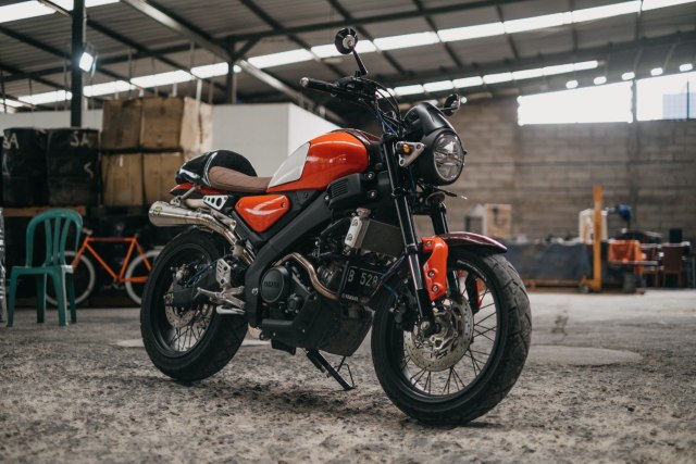 Yamaha XSR 155 Modifikasi. Foto: dok. Danny Sachronie