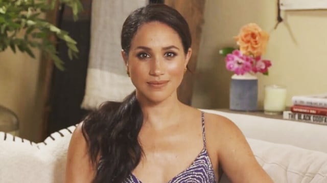 Meghan Markle saat menghadiri acara virtual. Foto: dok. @hrhofsussex/ Instagram