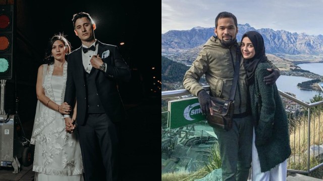 Nino Fernandes-Hannah Al Rashid dan Teuku Wisnu-Shireen Sungkar, pasangan yang ketemu jodoh di lokasi syuting. Foto: Kolase Instagram @hannadalrashid dan @shireensungkar