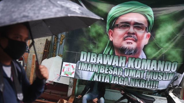 Suasana di sekitar sekretariat DPP Front Pembela Islam (FPI) di Petamburan, Jakarta, Rabu (30/12/2020). Foto: Akbar Nugroho Gumay/ANTARA FOTO