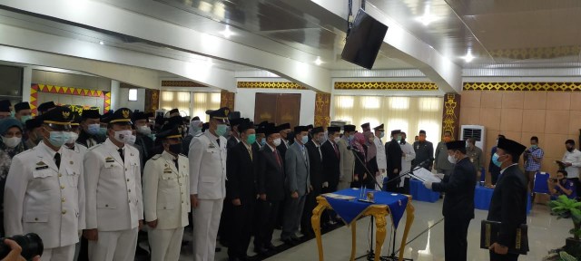 Pelantikan Pejabat di Lingkungan Pemkab Lampugn Utara, Rabu (30/12) | Foto: Hersan Eksa Romanda