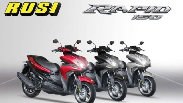 Rusi Rapid 150 kloningan Yamaha Aerox. Foto: Istimewa