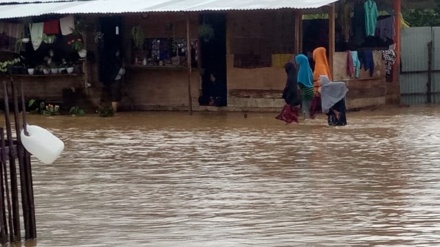 Banjir mengenangi salah satu permukiman di Aceh Timur. Dok. BPBA