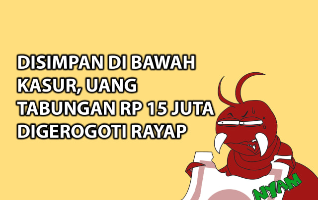 Disimpan di Bawah Kasur, Uang Tabungan Rp 15 Juta Digerogoti Rayap