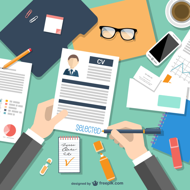 Ilustrasi Contoh resume lamaran kerja, sumber: Freepik