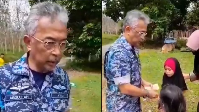 Raja Malaysia blusukan. (Foto: @JalalMisai_2/Twitter)