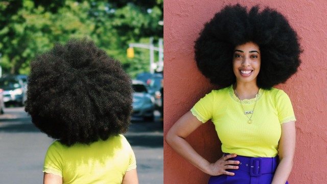 Simone Williams dengan lingkar rambut 1.48 meter. Foto: dok. Instagram