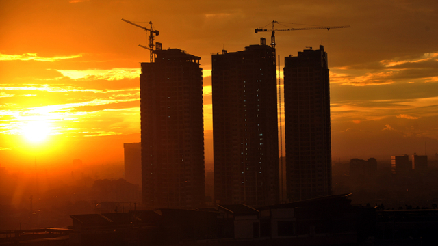 Ilustrasi apartemen di Jakarta. Foto:  Adek Berry/AFP