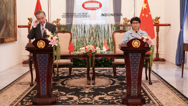 Ilustrasi pertemuan luar negeri antara Indonesia dan China. Foto: Kementerian Luar Negeri