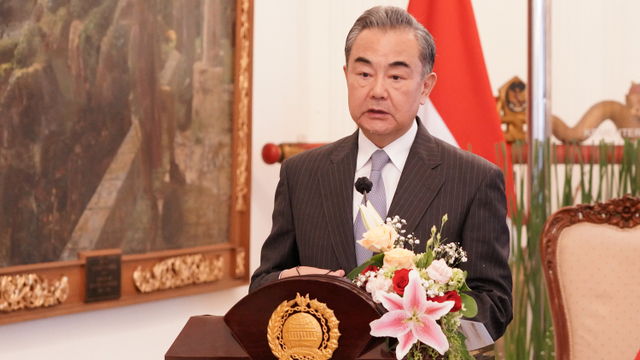 Menteri Luar Negeri China Wang Yi di Kementerian Luar Negeri, Jakarta, Rabu (13/1).  Foto: Dok. Kementerian Luar Negeri