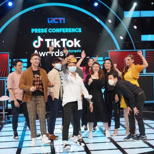 Konferensi pers TikTok Awards Indonesia 2020. Foto: Instagram @officialrcti