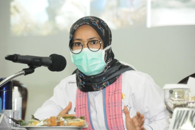 Bupati Lebak, Hj. Iti Octavia Jayabaya, saat memimpin FGD Rencana Pengembangan Geosite Kawasan Geopark Bayah Dome. Dok: Protokol Lebak.