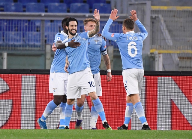 Pertandingan Liga Italia antara Lazio vs AS Roma Foto: Albert Gea/REUTERS