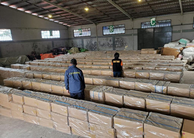 Barang bukti rokok ilegal yang disita bea cukai Kepri. Foto: Dok. DJBC khusus Kepri