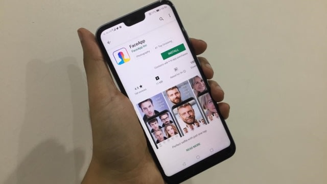 Ilustrasi aplikasi Face App. Foto: Dok. kumparan