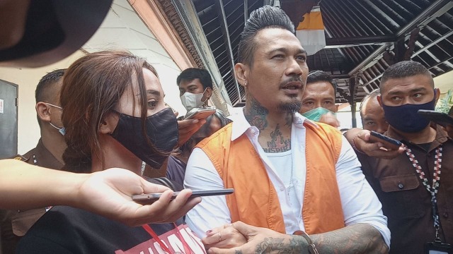 Jerinx saat masih dalam persidangan di PN Denpasar  - IST
