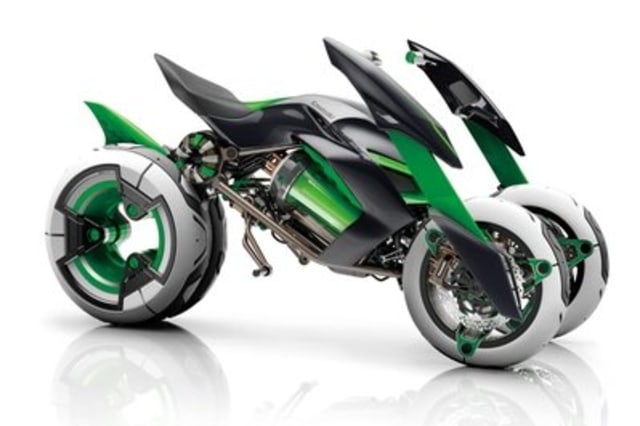 Paten motor roda tiga Kawasaki yang bocor ke publik. Foto: dok. Visordown