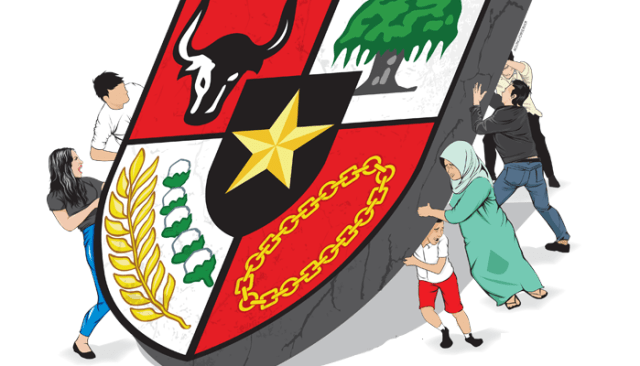 Lambang Pancasila Memiliki Makna Tersendiri. Foto: dok OBSERVER