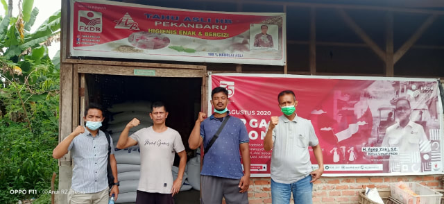 POLDA RIAU KUNJUNGI UKM TEMPE BINAAN FKDB