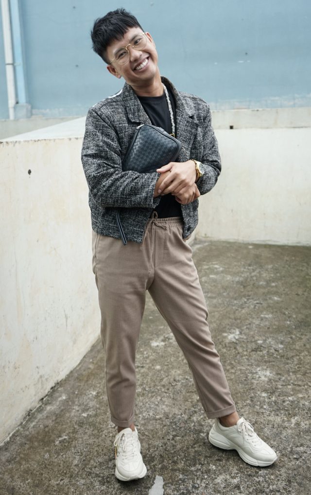 Artis Ricky Cuaca saat ditemui dikawasan Tendean, Jakarta, Jumat, (22/1/2021). Foto: Ronny