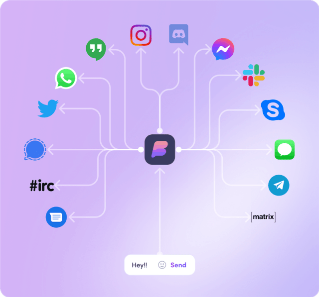 Ilustrasi cara kerja aplikasi chat Beeper. Foto: Beeper