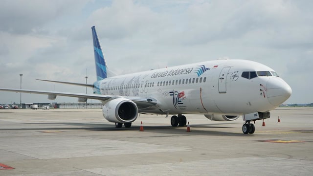Garuda Indonesia luncurkan livery khusus 'Cinta Indonesia' pada HUT ke-72. Foto: Dok. Garuda Indonesia