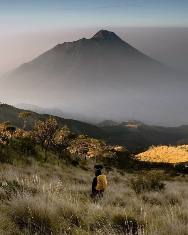Pemandangan alam Gunung Merbabu. Foto: instagram @gunung.merbabu