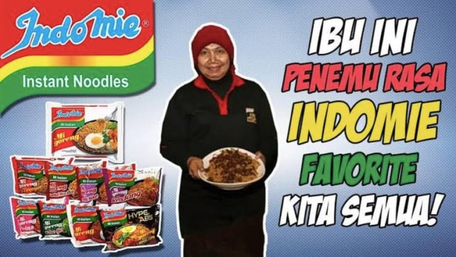 Nunuk Nuraini, penemu racikan bumbu Indomie. Foto: Twitter/lailadimyati