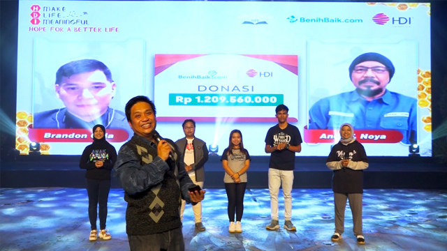 HDI MLM Membuka 2021 dengan Donasi Buku dan Pendidikan