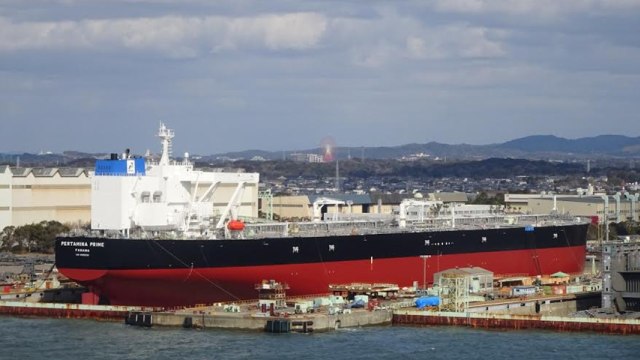 Kapal tanker raksasa VLCC punya Pertamina. Foto: Kementerian BUMN