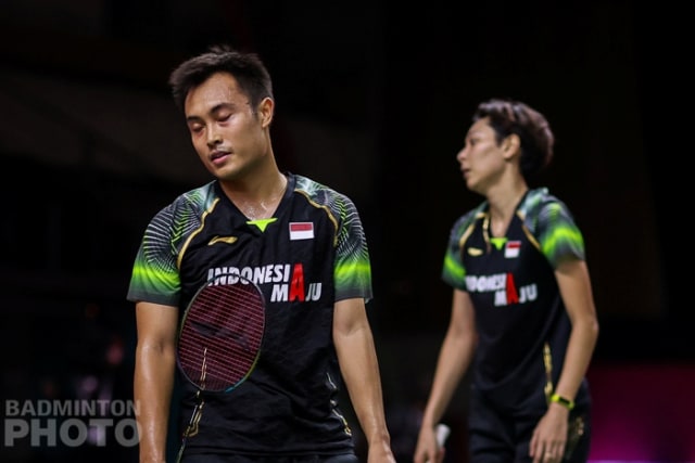 Ganda campuran Indonesia Hafiz Faizal dan Gloria Emanuelle Widjaja pada pertandingan BWF World Tour Finals di Impact Arena, Bangkok, Thailand. Foto: Erika Sawauchi/Badmintonphoto/BWF