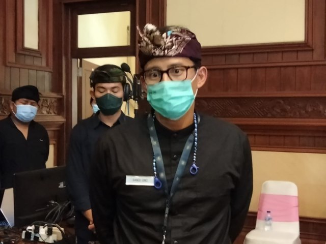 Menparekraf Sandiaga Uno mulai berkantor di Bali Foto: Dok. Istimewa