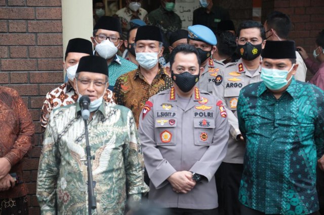 Jenderal Listyo Sigit Prabowo mengunjungi Pengurus Besar Nahdlatul Ulama (PBNU) Foto: Dok. Humas Polri