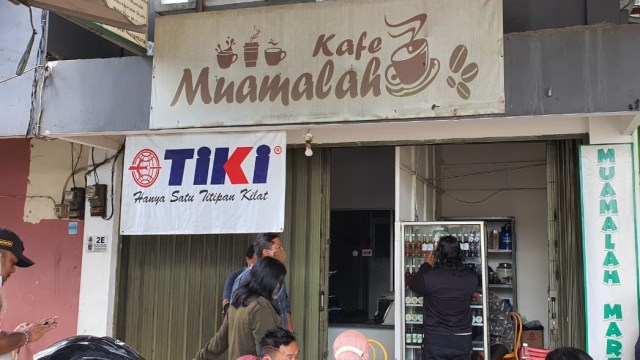 Suasana Pasar Mualamah, tempat transaksi jual beli menggunakan Dinar dan Dirham di Depok. Foto: Dok. Istimewa
