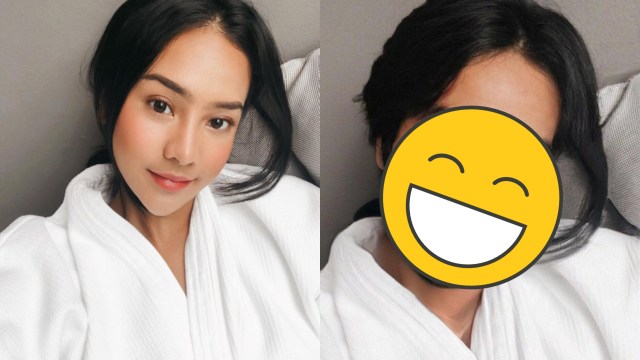 Anya Geraldine pakai FaceApp. Foto: Instagram @anyageraldine