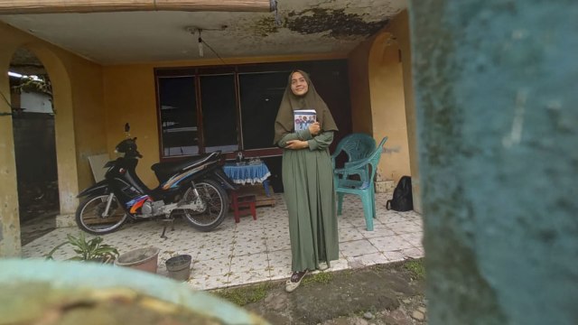 Nurul Hasanah saat ditemui di rumahnya Jalan Kebun Sayur, Kecamatan Tembung, Kabupaten Deli Serdang, Sumatera Utara. Foto: Rahmat Utomo/kumparan
