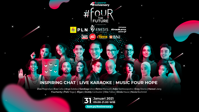 Enzy Storia di acara ulang tahun kumparan ke-4. Foto: Dok kumparan