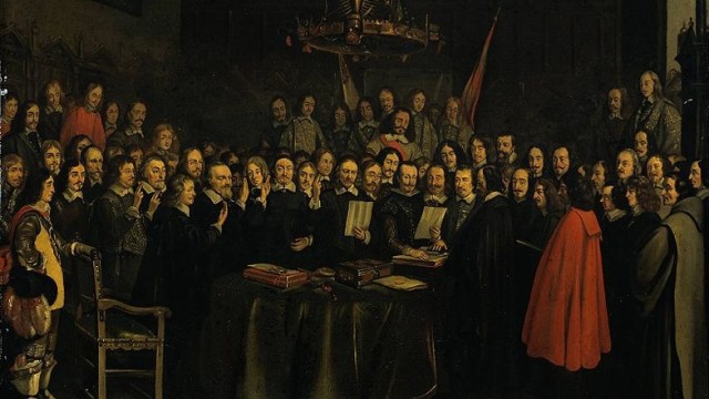 Ilustrasi Perjanjian Westphalia, 1648. | Wikimedia Commons