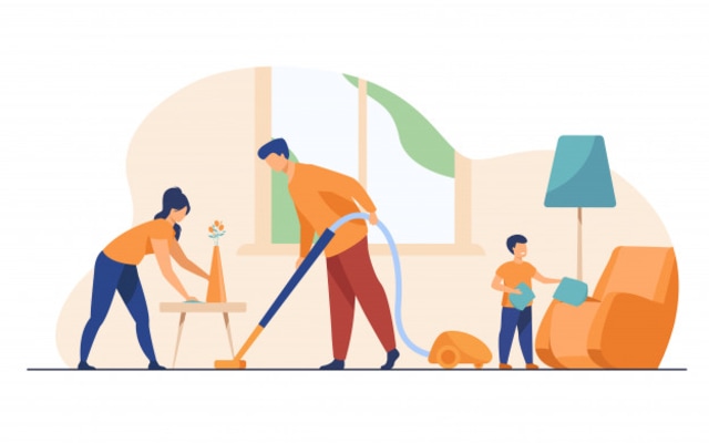 Merapikan Rumah Bersama Pasangan Bisa Bikin Hubungan Lebih Langgeng, Benarkah? Foto: Dok. Freepik/ pch.vector