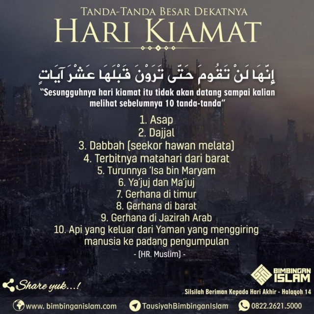 Tanda-tanda Hari Akhir, Sumber: Pinterest