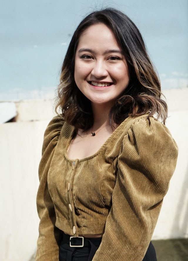 Artis Salshabilla Adriani saat ditemui di kawasan Tendean, Jakarta, Rabu, (3/2/2021). 
 Foto: Ronny