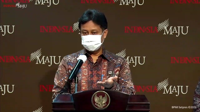 Menteri Kesehatan Budi Gunadi Sadikin saat memberikan keterangan pers di Kantor Presiden, Kamis (4/2).
Foto: Youtube/Sekretariat Presiden