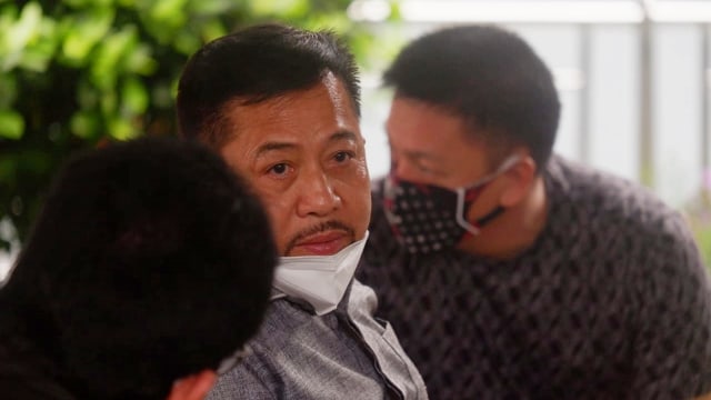 Terpidana kasus korupsi E-KTP Setya Novanto dan para warga binaan lainnya mengikuti tes swab di Lapas Sukamiskin, Kota Bandung, Kamis (4/2). Foto: Dok. Istimewa