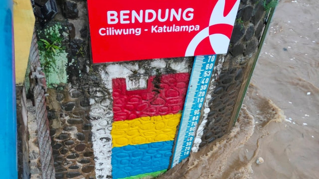 Bogor Diguyur Hujan, Bendung Katulampa Siaga 3. Foto: Dok. Istimewa