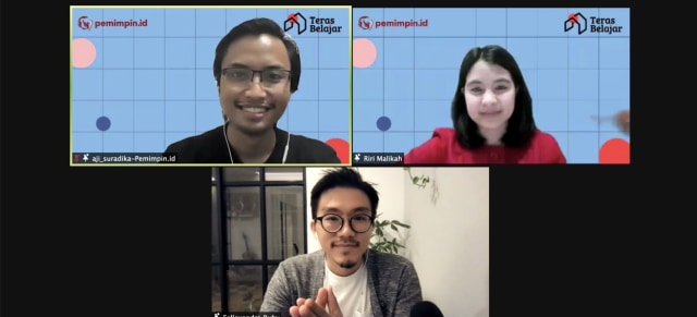 Dharmaji Suradika (CEO Pemimpin.id), Siti Octrina (President Indonesia Mengglobal 2020), & Fellexandro Ruby (Penulis buku You Do You dan Podcaster Thirty Days of Lunch)