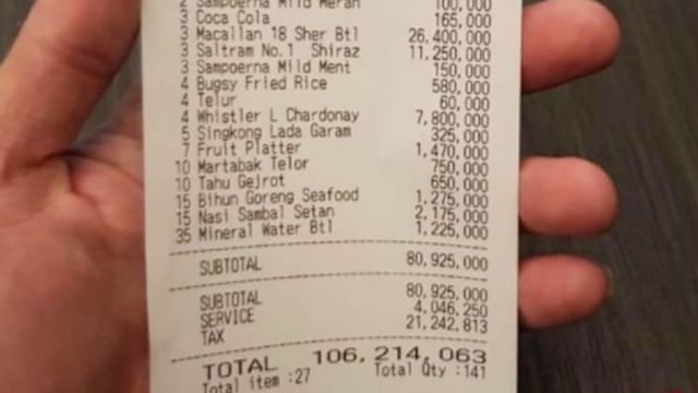 Setruk mahal. (Foto: @kulinerjogja/Instagram)