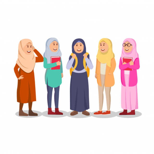 Ilustrasi Pakaian Umat Muslim. Foto: Freepik