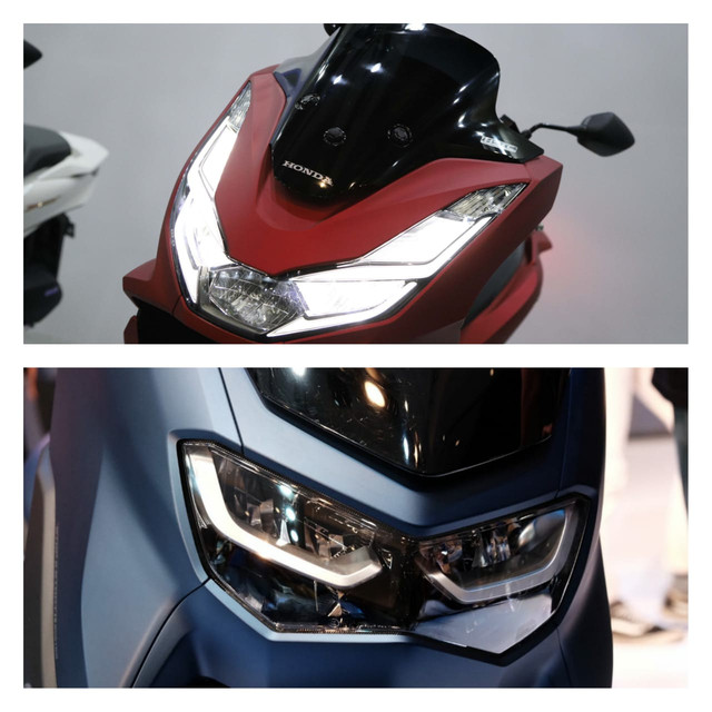 Honda PCX 160 dan Yamaha NMax. Foto: kumparan